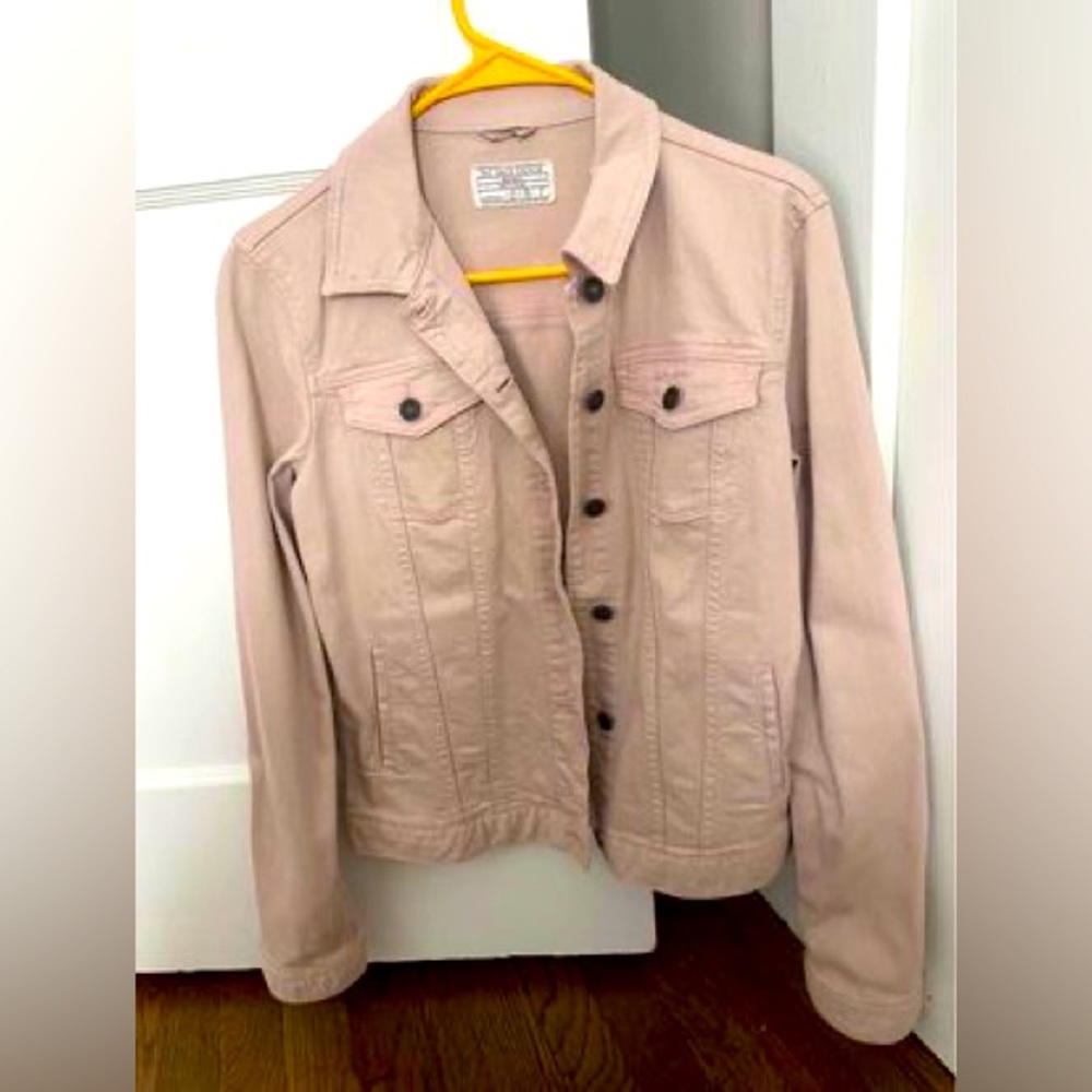 Pink Fat Face Denim Jacket Size 6